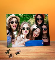 kişiye özel tasarım resim baskılı a4 99 parca yatay puzzle