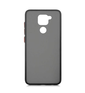 Xiaomi Redmi Note 9 Kılıf Airbagli El İzi Yapmayan Kılıf (Siyah)