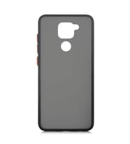 Xiaomi Redmi Note 9 Kılıf Airbagli El İzi Yapmayan Kılıf (Siyah)