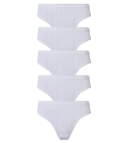 5li Kadın Jakarlı Bikini Klimalı Kaliteli Ekonomik Yumuşak (Beyaz)