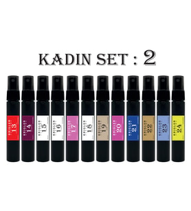 Set 2 / 12 Adet 30 ml Kadın Parfüm