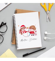 Mutlu Yıllar & Merry Christmas Yılbaşı Tasarımlı Defter