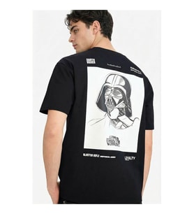 Defacto Baskılı Siyah Erkek T-Shirt F8140AX/BK81