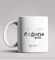 Kişiye Özel Coğrafya Öğretmeni Tasarımlı Beyaz Renk Kupa Bardak 6