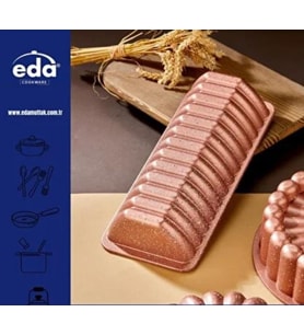 Eda Asya Dilimli Granit Döküm Baton Kek-Ekmek Kalıbı ZK-937 Rose