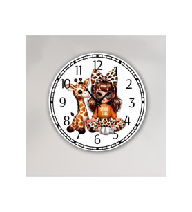 bilge Tasarım Çocuk Odası Duvar Saati 30 x 30 CM (Karışık)