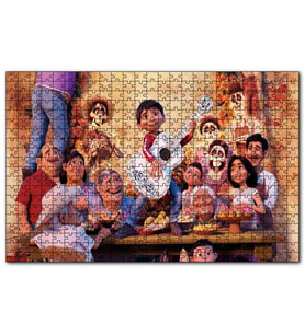 Cakapuzzle Coco Pixar Masada Gitar Çalıyor  Puzzle Yapboz MDF (Ahşap) (120 Parça)