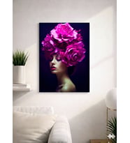 FLORAL WOMAN28  TASARIM MDF TABLO (27X18)