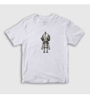 Presmono Unisex Çocuk Beyaz Josef Oyun Machinarium T-Shirt 509861tt (Beyaz)