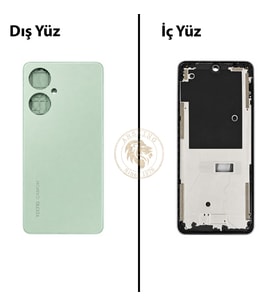 Tecno Camon 18 Yeşil Uyumlu Orta Kasa Full Kasa Kapak Gövde Housing