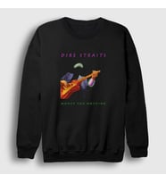 Presmono Unisex Siyah Money For Nothing Dire Straits Sweatshirt 439623tt