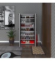 Kenzlife ayakkabılık ayakkabı dolabı kilitli be real gri 140*70*32 kapaklı arkalıklı ofis dolabı iki bölme (Karışık)