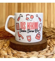 Diş Hekimi Dişçi Temalı Kişiye Özel Lüks Kupa