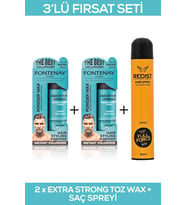 Fontenay Saç Şekillendirici Pudra Toz Wax Matt Effect Mavi 20gr X2 + 400ml Saç Spreyİ 3'Lü Set 2