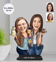 Kişiye Özel Kız Arkadaşlar Ahşap Eco Biblo -5