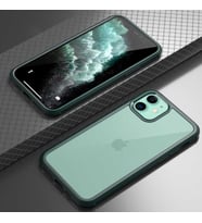 iPhone 12 Kılıf Ön Arka Tam Kapatan Premium 360 Tam Koruma Lüx Kapak (Yeşil)