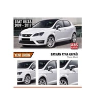 Seat İbiza Uyumlu Mk4 (2009-2017) Batman Yarasa Ayna Kapağı (Piano Black)