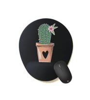 Cactus Bılek Desteklı Mouse Pad - Sıyah