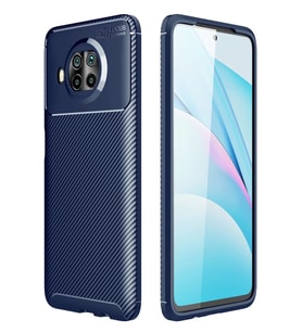Mi 10T Lite Kılıf Auto Focus Karbon Kapak - Lacivert