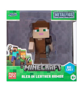 Minecraft Metal Tekli Figür Alex in Leather Armor
