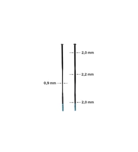 Shimano Dura Ace WH-R9270-C36 / C50-TL Jant Seti için jant teli 267mm (Siyah)
