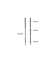 Shimano Dura Ace WH-R9270-C36 / C50-TL Jant Seti için jant teli 267mm (Siyah)