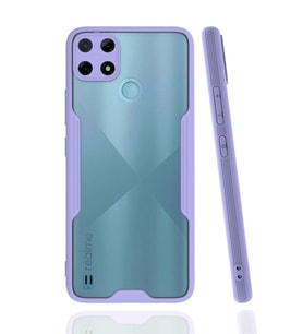 Durukar® Realme C25Y Kılıf Platin Silikon - Lila