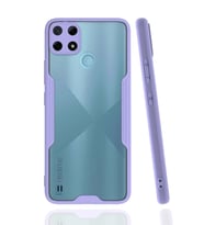 Durukar® Realme C25Y Kılıf Platin Silikon - Lila