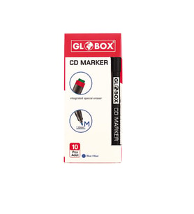 Globox Cd Kalemi Permanent M Seri Mavi (10 Lu Paket)