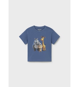 Mayoral Erkek Bebek Baskılı Tshirt Mavi