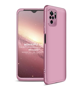 Microsonic Xiaomi Poco M5s Kılıf Double Dip 360 Protective Rose Gold