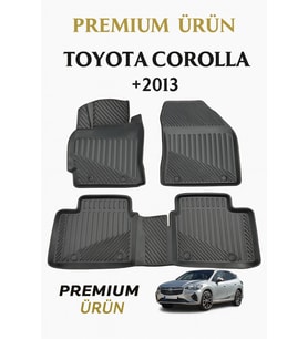 Toyota Corolla 2013+ Uyumlu 3D Oto Paspas Premium