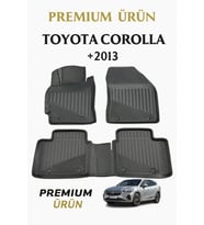 Toyota Corolla 2013+ Uyumlu 3D Oto Paspas Premium