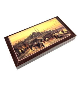 Yenigün Artwork Tavla - Galata Köprüsü XXL