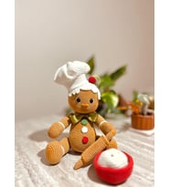 El Yapımı Amigurumi Kurabiye Adam Oyuncak Bebek DP1020