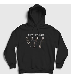 Presmono Unisex Siyah Band Septicflesh Kapüşonlu Sweatshirt 172391tt