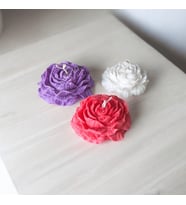 3'lü Şakayık Mum Seti %100 Soya Wax