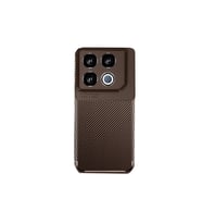 İnfinix Gt 20 Pro Kılıf Auto Focus Karbon Kapak - Kahverengi