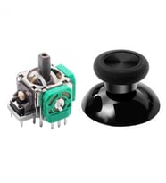 XBOX ONE Analog Motor ve Topuz Seti 1+1 XBOX ONE Kol Analog Tamir Seti Yedek Parça (Yeşil)