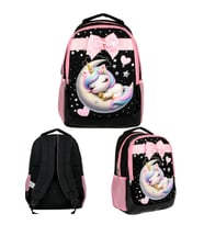 Cennec Uykucu Unicorn Sırt Çantası 29X39X14 (Düz Siyah)