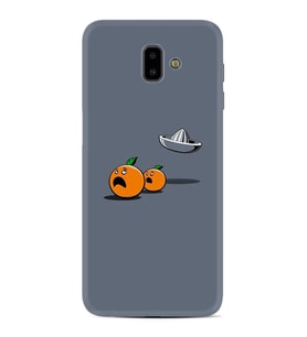 Samsung J6 Plus J7 Prime J7 Pro M20 Kılıf Desenli Silikon Orange Escape 1374