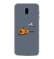 Samsung J6 Plus J7 Prime J7 Pro M20 Kılıf Desenli Silikon Orange Escape 1374
