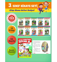 3.Sınıflar İçin Okumayı Sevdiren 10 lu Hikaye Seti (Kitap Okuma Defteri Hediyeli)