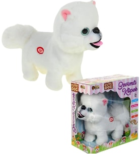 Yürüyen, Ses Tekrarlı, Hareketli Sevimli Peluş Köpek Boo - Cute Pomeranian (Karışık)