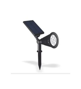 Solar Led Bahçe Aydınlatması - Güneş Enejisi Ledli Çim Lambası - Güneş Enerjili Saplamalı 2 Kademeli