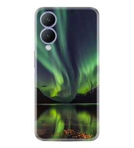 Vivo Y17s Kılıf Resimli Desenli Baskılı Silikon Kuzey Işıkları 1327