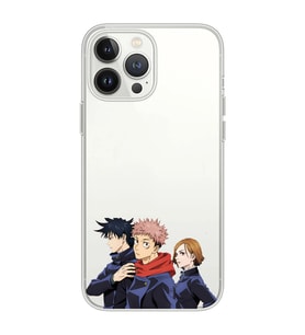 Iphone 12 PRO Uyumlu Jujutsu Kaisen Tasarımlı Şeffaf Telefon Kılıfı