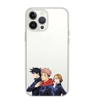 Iphone 12 PRO Uyumlu Jujutsu Kaisen Tasarımlı Şeffaf Telefon Kılıfı