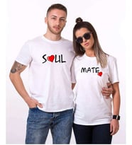Tshirthane Soul Mate Sevgili Kombinleri Tshirt Kombini (Tek Ürün Fiyatıdır.)