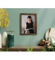 BK Home Fotoğraflı Doğal Masif Ahşap Çerçeveli Tablo-1